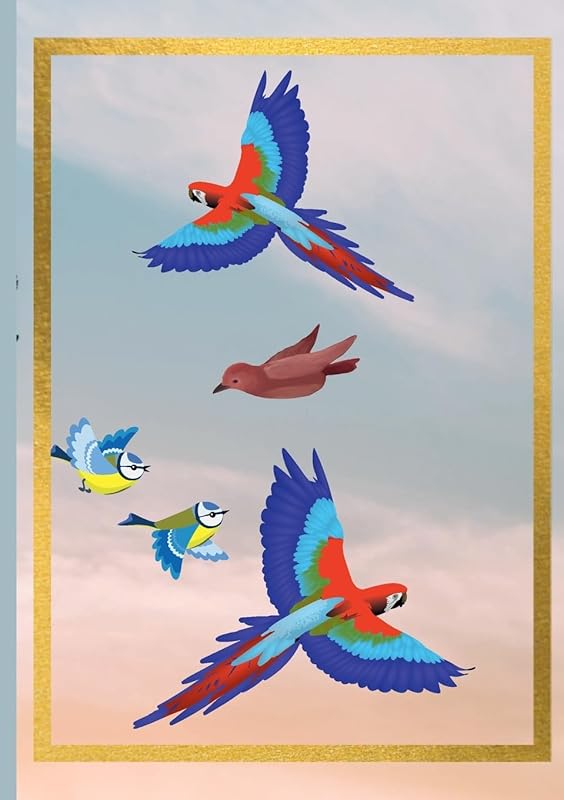 Colorful Birds Notebook: Cute Birds Notebook/ Journal -100 Pages by Patricia Arquioni