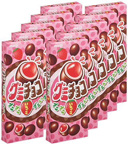 巧克力球34g×10个 明治 グミチョコいちご 34g×10个 - 美国,日本