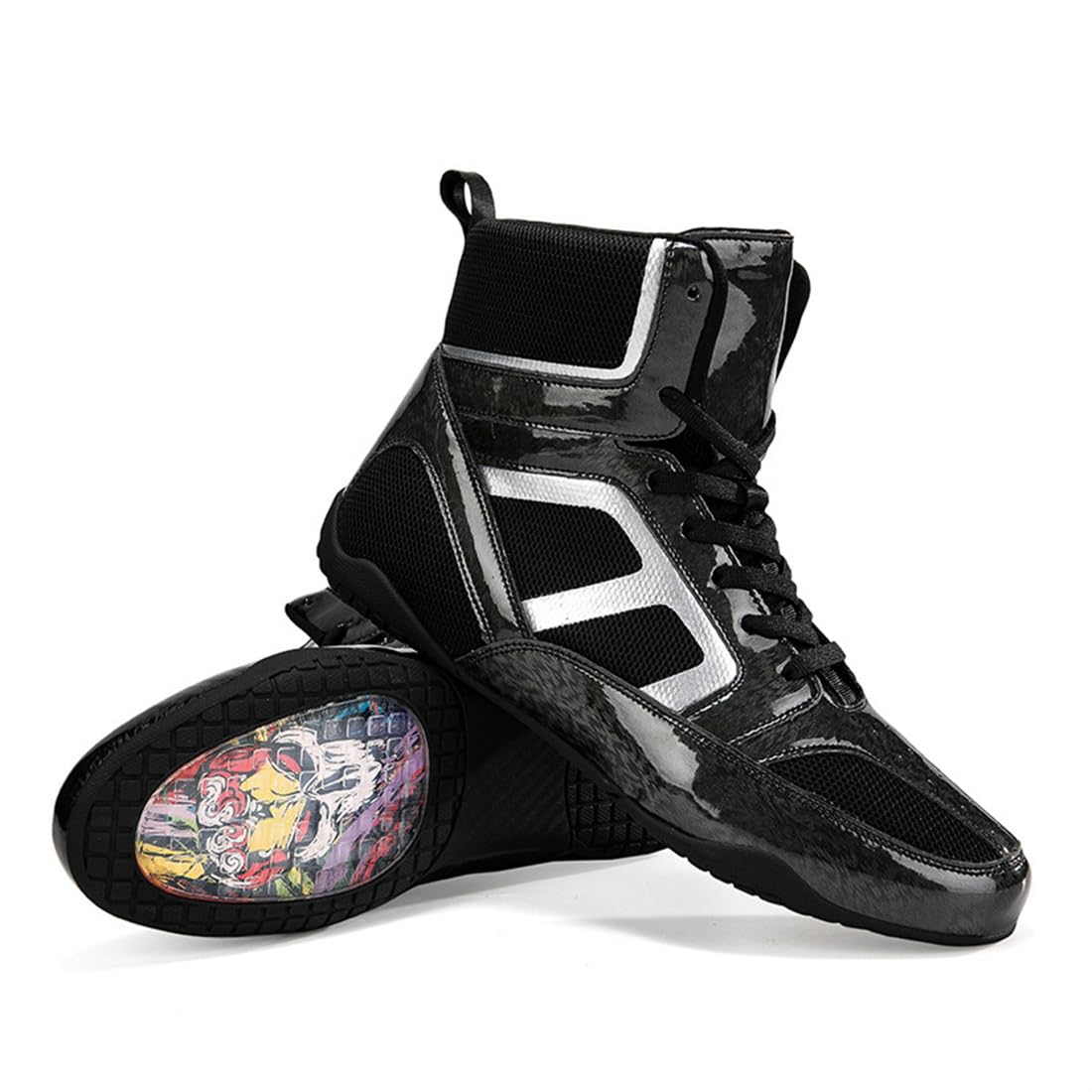 Sneakers For Women Girl, High Top Boxing Shoes Lightweight Breathable Bodybuilding Sport Trainers For Weightlifting Wrestling_vogvips.com