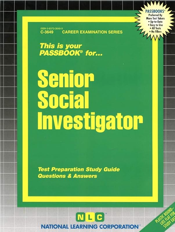 Senior Social Investigator(Passbooks) (Career Examination Series) by National Learning Corporation