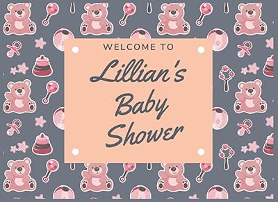 Lillian's baby shower guest book: a Named Gender Neutral Baby Shower Guest Signature Book for registry or sign in