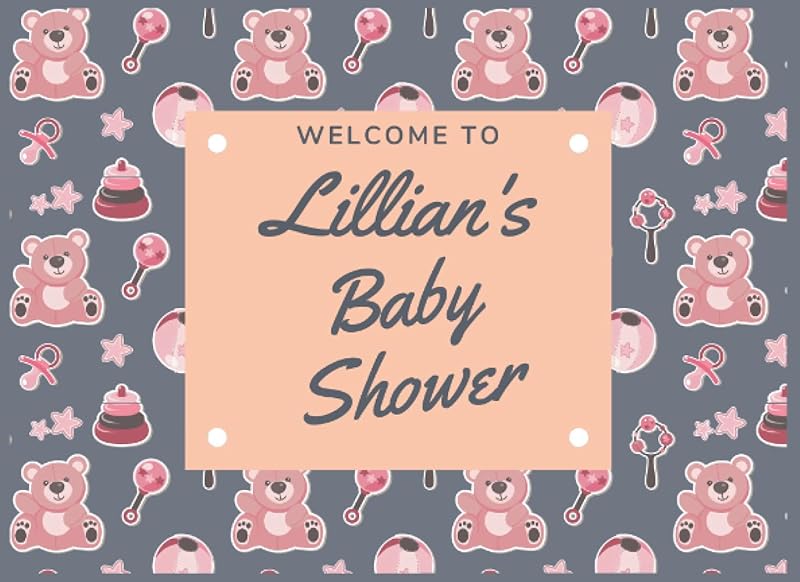 Lillian's baby shower guest book: a Named Gender Neutral Baby Shower Guest Signature Book for registry or sign in by j.o.p productions