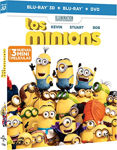 Los Minions (DVD + BD + BD 3D) (Carátula 3D) [Blu-ray]