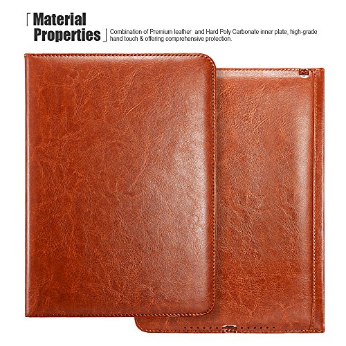 

iPad Air 2 Leather Case, iVAPO [Corner Protection] iPad air 2 Smart Cover **Auto Sleep / Wake Feature** Leather Flip Case Cover with Two Positions Stand and Elastic Hand Strap Folio Cover Slim Perfect Fit For Apple iPad Air 2/ iPad 6th Generation (MM566)