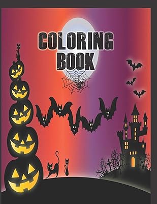 Coloring Book: Cute Halloween Book for Kids, 3-5 yr olds