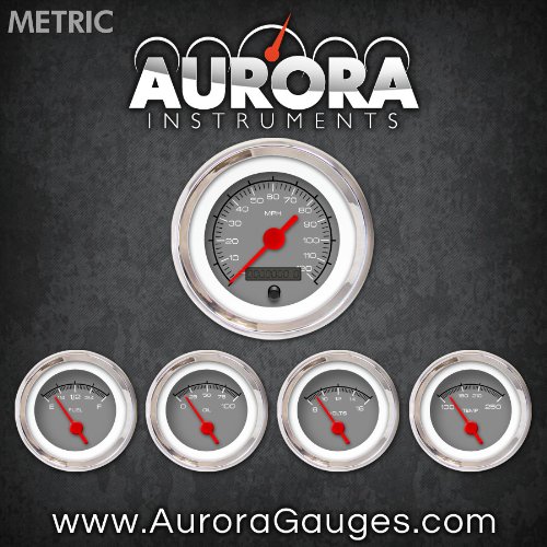 

Aurora Instruments (GAR129ZMXQABAE) Competition Gray 5-Piece Gauge Set