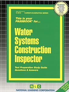 Water Systems Construction Inspector(Passbooks) (Career Examination Series)
