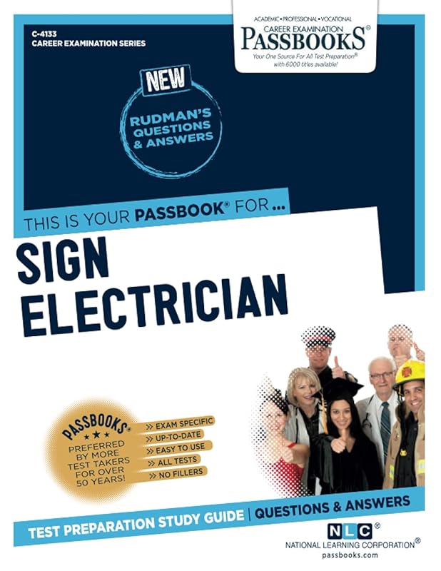 Sign Electrician (C-4133): Passbooks Study Guide (4133) (Career Examination Series) by National Learning Corporation