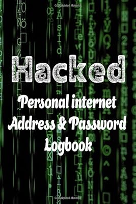 Hacked: Personal internet Address & Password Logbook