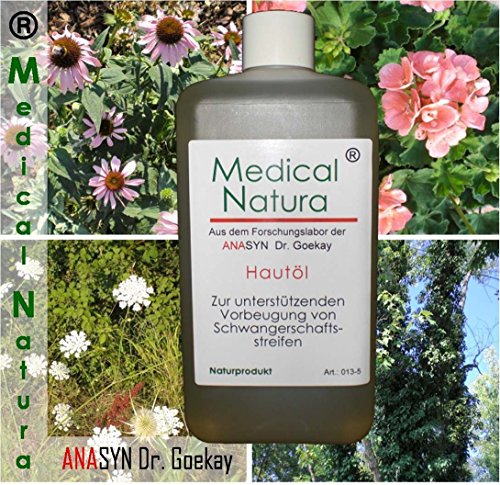 500ml Hautöl, Schwangerschaftsstreifenöl, zur unterstützenden Vorbeugung von Schwangerschaftsstreifen, ab der ersten Schwangerschaftswoche. Naturprodukt.