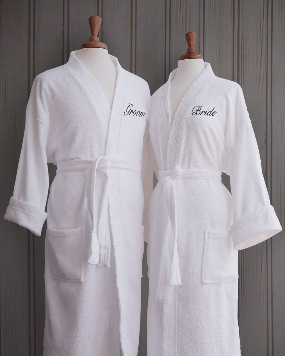 

Bride/Groom Embroidered Robes