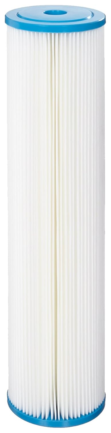 

Hydronix SPC-45-2010 Polyester Pleated Filter 4.5" OD X 20" Length, 10 Micron