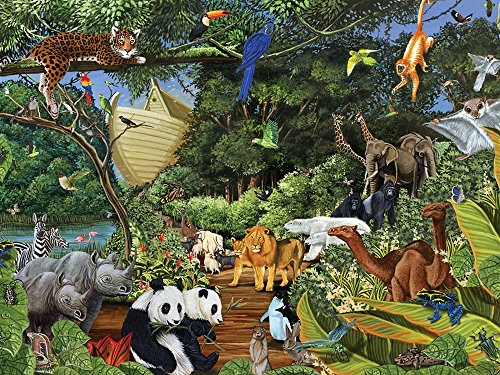 Cobble Hill Noah's Gathering Jigsaw Puzzle, 400-Piece Family Puzzle