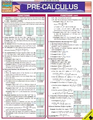 Pre-Calculus For Dummies