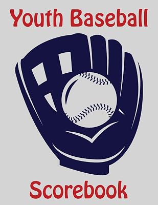 Youth Baseball Scorebook: 50 Scoring Sheets For Baseball and Softball With Lineup Cards