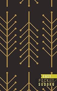 Pocket Sudoku Easy: 158 Easy Sudoku Puzzles | Pocket Sudoku Puzzle Books | Large Print Sudoku Puzzle Books For Adults | Sudoku For Seniors | Travel Size | Gold Patterns