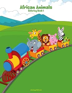 African Animals Coloring Book 1