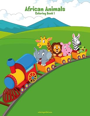 African Animals Coloring Book 1