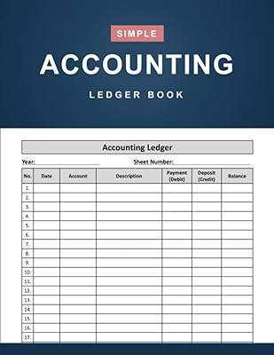 Accounting Ledger Book: Simple Accounting Ledger for Bookkeeping and Small Business - 120 Pages (8.5" x 11" Inches)