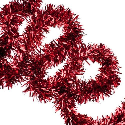 Rote Lametta – 2 m x 7 cm