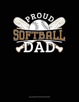 Proud Softball Dad: Calligraphy Practice Paper
