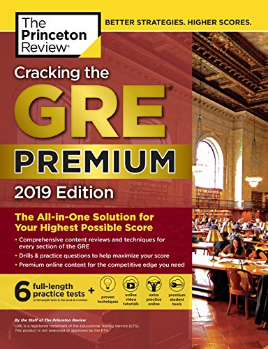Algopix Similar Product 12 - Cracking the GRE Premium Edition with 6
