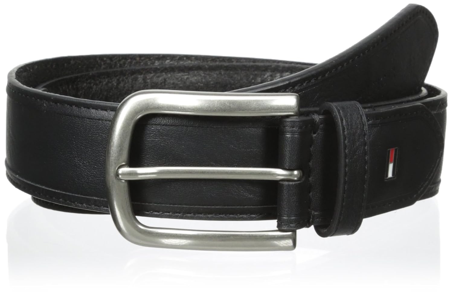 

Tommy Hilfiger Men's 35mm Vegetable Round Edge Belt