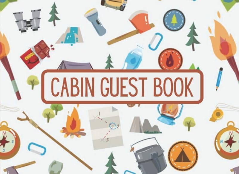 Cabin Guest Book: Visitor and Vacation Home Guest Book, 200 pages 8.25 x 6 inches (Cabin Guest Books by Marie Luffy) by Marie Luffy