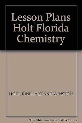 Lesson Plans Holt Florida Chemistry