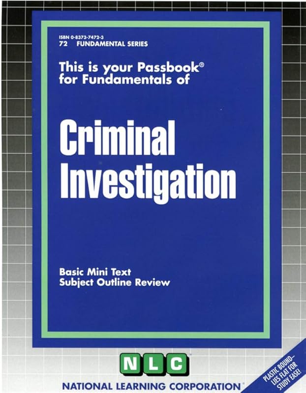 CRIMINAL INVESTIGATION (Fundamental Series) (Passbooks) by National Learning Corporation