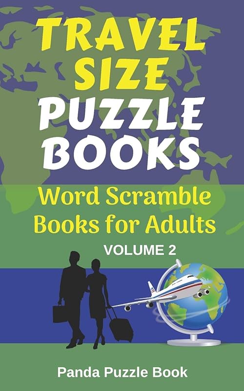 Travel Size Puzzle Books: Word Scramble Books for Adults - volume 2 by Panda Puzzle Book