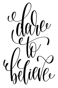 Dare to Believe: 6x9 College Ruled Line Paper 150 Pages