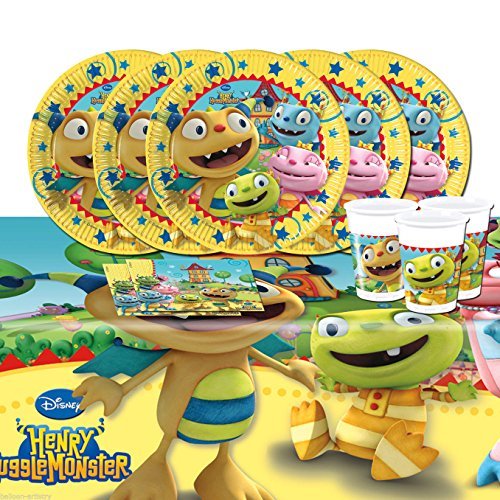 Disney Henry Hugglemonster Children's Party Supplies Tableware Pack For 16