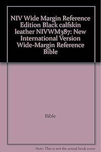 NIV Wide Margin Reference Edition Black calfskin leather NIVWM387