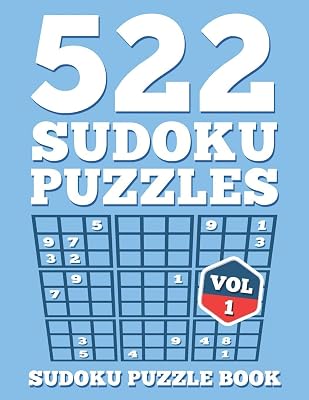 SUDOKU Puzzle Book: 522 SUDOKU Puzzles For Adults: Easy, Medium & Hard For Sudoku Lovers (Instructions & Solutions Included)
