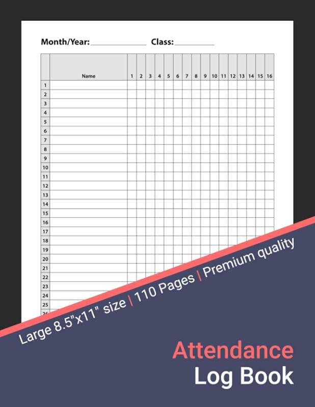 Attendance Log Book: Attendance Register for Teachers with Space for 30 Names by Alex A. Myles