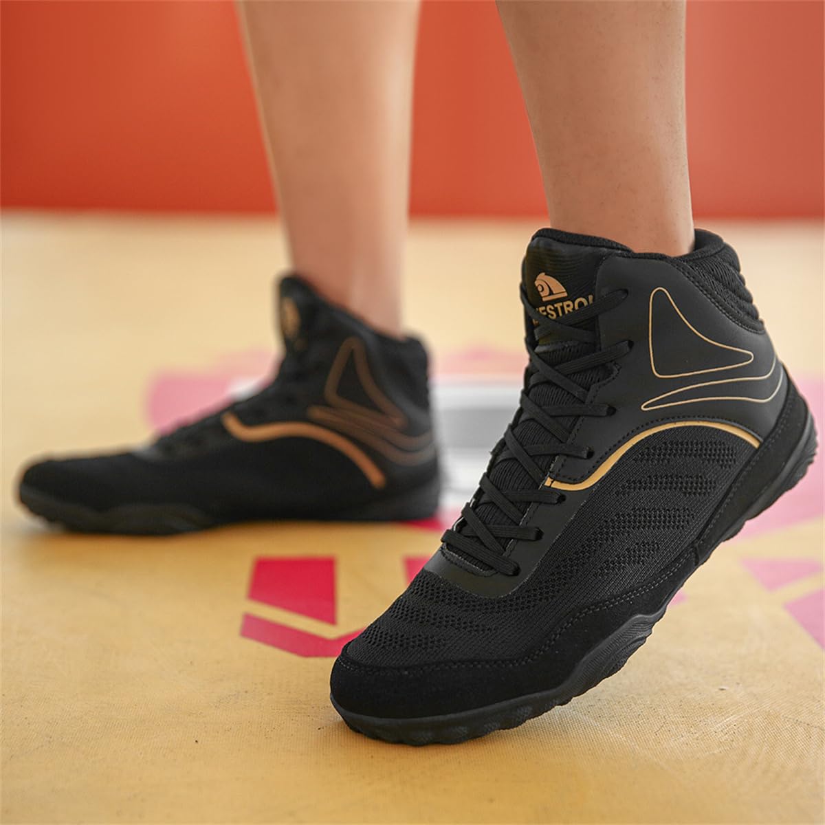 Unisex's Boxing Shoes Boxing Wrestling Footwear Breathable Comfort Breathable Kickboxing Boots Non-Slip Youth Sports Trainers_vogvips.com