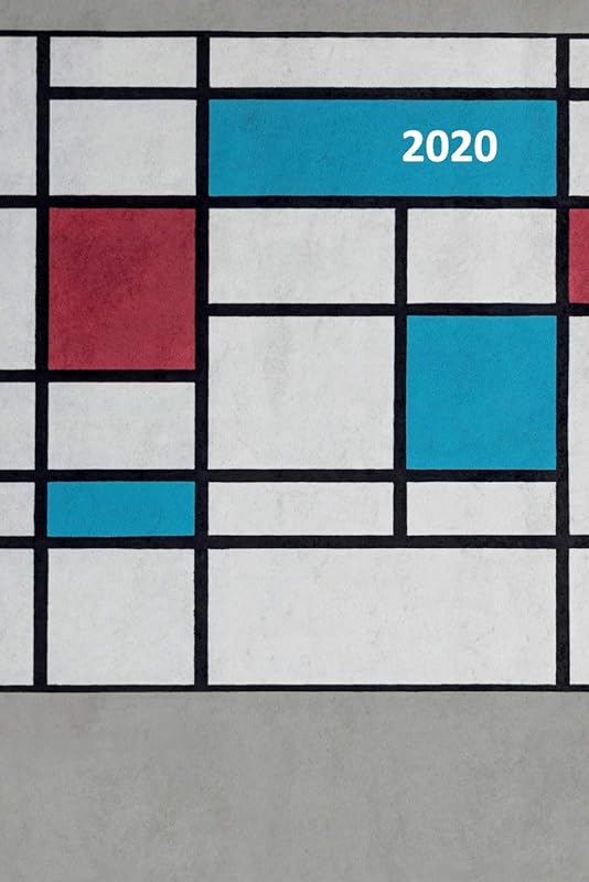 2020: Neo-Plasticism Compact Planner Calendar Organizer Daily Weekly Monthly Student for researching mondrian lesson plan middle school by Molly Elodie Rose