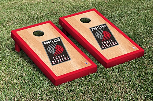 

Portland Blazers Trailblazers Cornhole Tailgate Toss, 24x48, Wood, Portable, Version 4