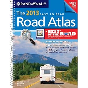 USA, Road Atlas, Midsize Easy To Read, Spiral Bound 2013