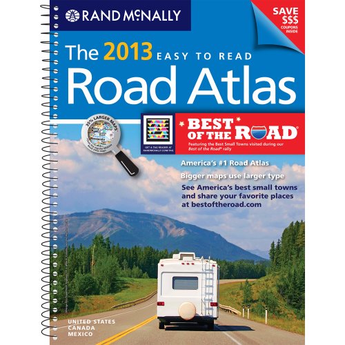 USA, Road Atlas, Midsize Easy To Read, Spiral Bound 2013 by Rand McNally and Company