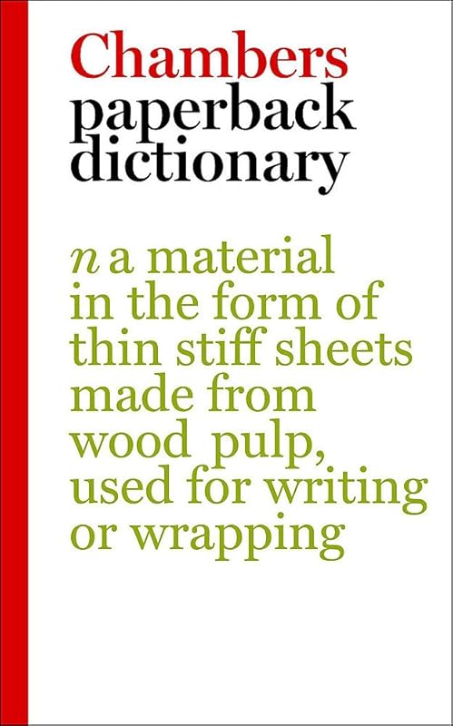 Chambers Paperback Dictionary by Chambers Harrap Publishers
