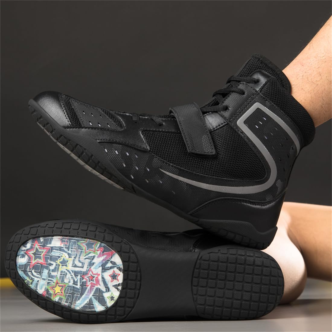 Wrestling Fighting Shoes For Adults Unisex Boxing Fitness Sports Sneakers Youth Boxing Boot Lightweight Mesh Bodybuilding Training Shoes_vogvips.com