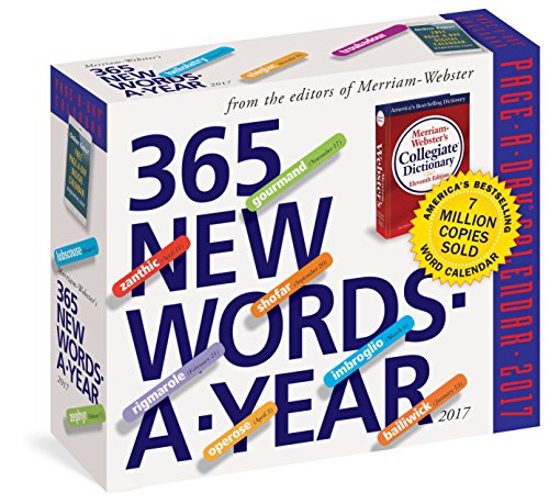 365 New Words-A-Year Page-A-Day Calendar 2017 by Merriam-Webster