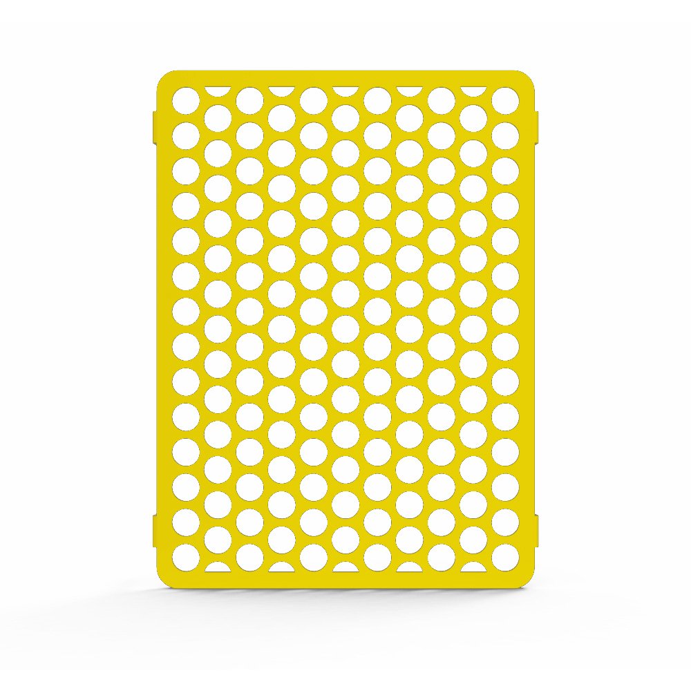 

Circle Yellow Powdercoat Radiator Grill Guard Cover fits: 2009-2014 Kawasaki Vulcan 1700 Voyager VN1700 - Ferreus Industries - GRL-114-08-Yellow-04
