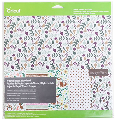 Cricut 2002843 Washi Sheets, Woodland