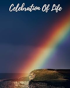 Celebration Of Life: In Loving Memory Funeral Guest Book, Memorial Guest Book, Registration Book, Condolence Book, Celebration Of Life Remembrance Book, Contemporary Matte Finish, Hard Cover