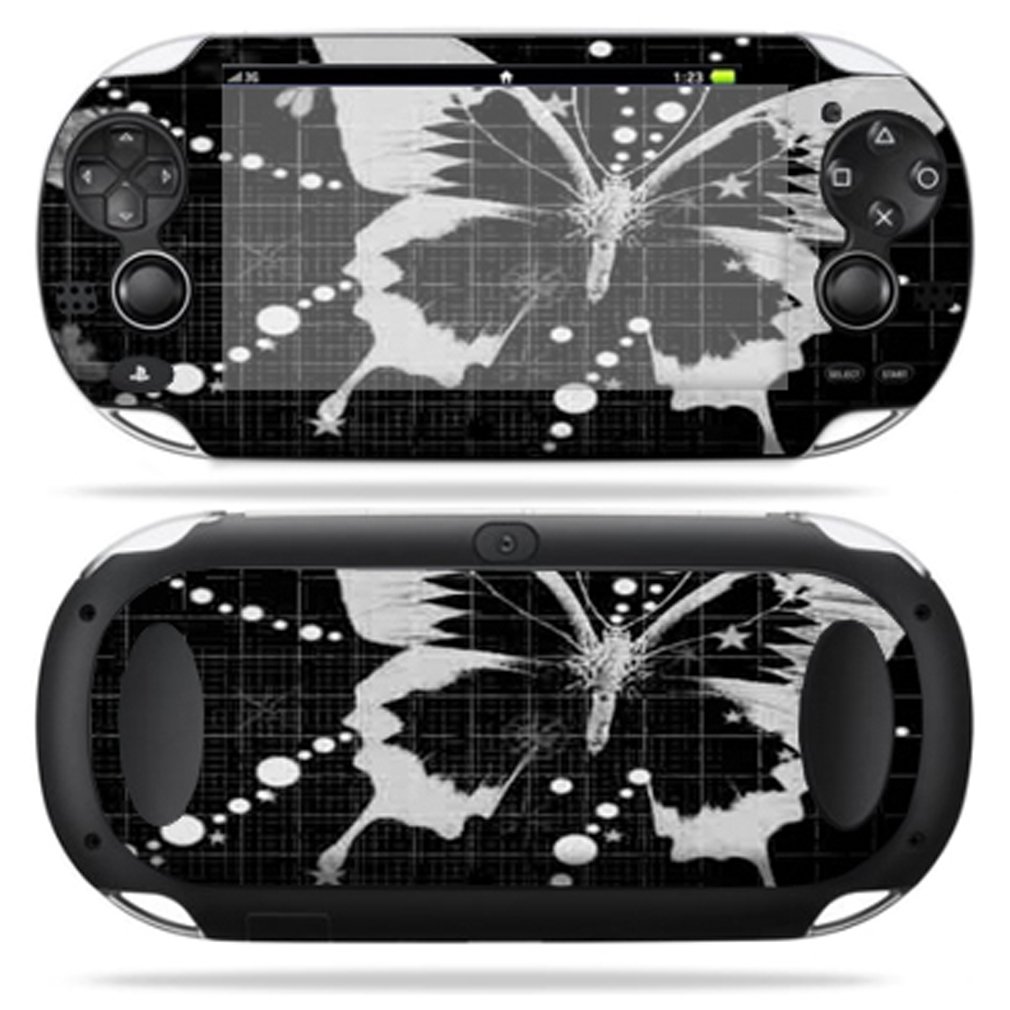 

Protective Vinyl Skin Decal Cover for PS Vita PSVITA Playstation Vita Portable Sticker Skins Black Butterfly