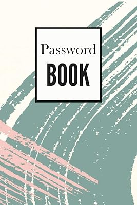 Password Book: Internet Password Book with Alphabetical tabs. Website Password organizer. Size 6x9 inches