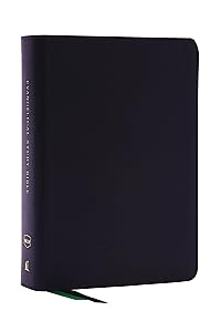 Evangelical Study Bible: Christ-centered. Faith-building. Mission-focused. (NKJV, Black Bonded Leather, Red Letter, Large Comfort Print)